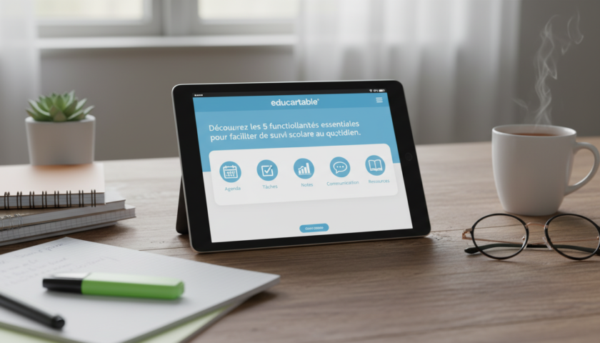 découvrez les 5 fonctionnalités clés d'educartable pour simplifier le suivi scolaire au quotidien et accompagner efficacement les élèves.