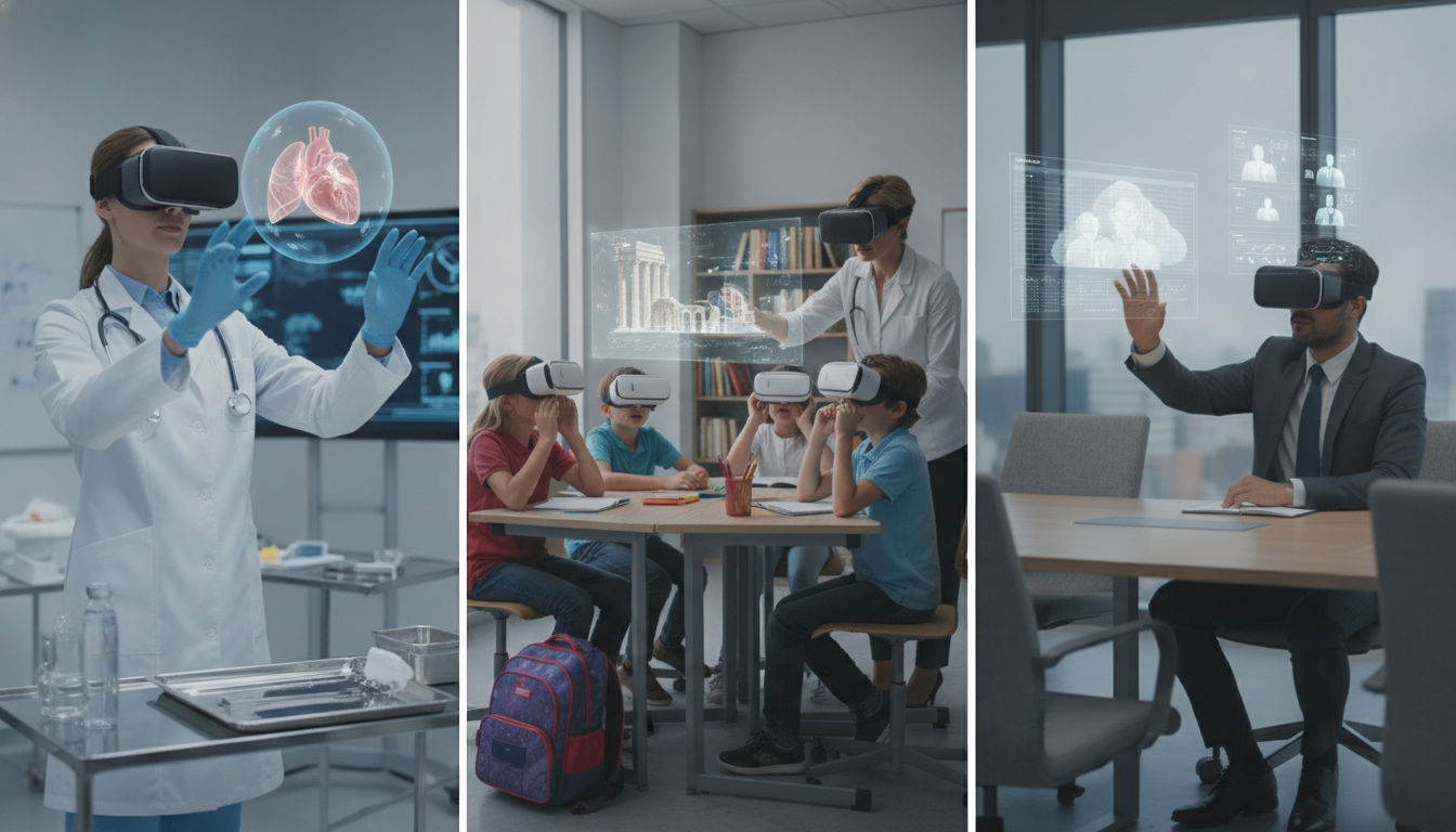 découvrez comment la réalité virtuelle transforme la médecine, l'éducation et le monde professionnel, bien au-delà du simple gaming, en offrant des expériences immersives et innovantes.