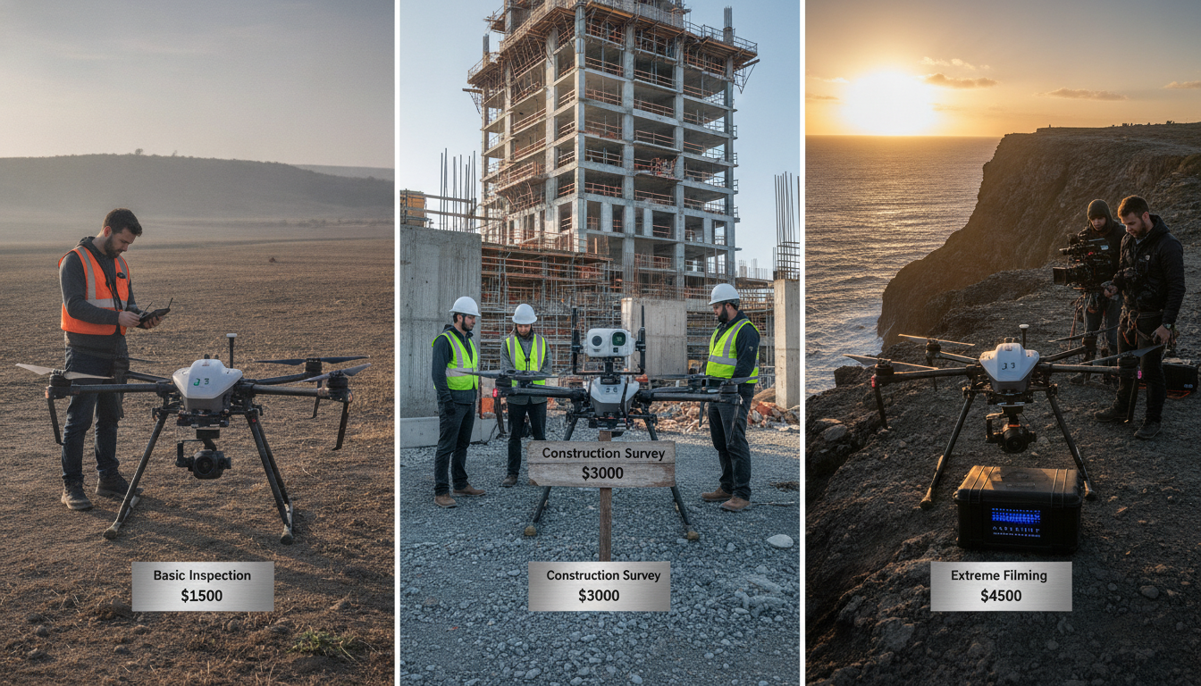découvrez pourquoi les tarifs des prestations techniques drone 800 varient du simple au triple en fonction de la nature de la mission. analyse complète des facteurs influençant les prix.